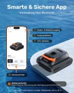 (2026 Neu) Gosvor Poolroboter Wand und Boden, Wasserlinie, Flachzone 4-in-1, Bis zu 200 Min. Laufzeit, Leichtgewicht 6,9 KG, 3μm Ultrafeiner Filter, Starker Poolsuager Akku für Pools bis zu 200 m² – Bild 6