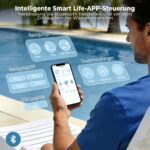 BOTLUXE (2026 Upgrade) PC20 Poolroboter Boden und Wand, Wasserlinienreinigung, Intelligenter Navigation, 18927LPH Leistungsstarker Poolsauger mit App-Steuerung, Poolsauger für Pools bis zu 170㎡ – Bild 6