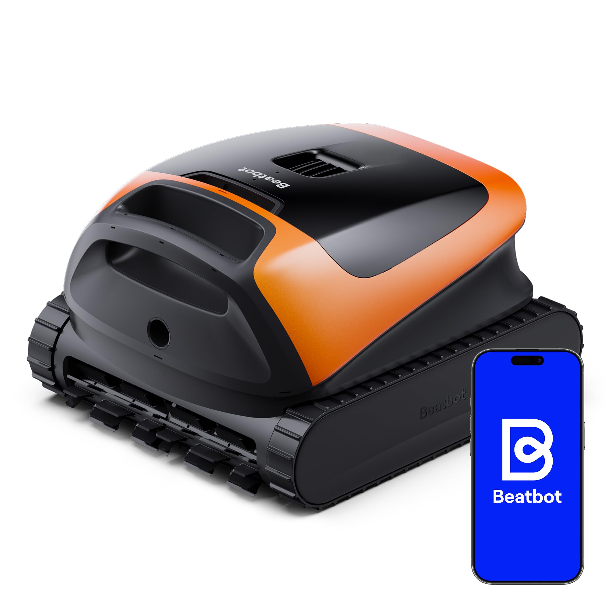 71qgVT1JyWL (2026 Neu) Beatbot Sora 30 Poolroboter Boden und Wand, 25700 LPH Saugleistung, 3-Zonen-Reinigung, intelligentes Parken an der Wasseroberfläche, 5 Stunden Laufzeit, Filterkorb mit 5 L Kapazität, Orange – Bild 1