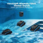 BOTLUXE (2026 Upgrade) PC20 Poolroboter Boden und Wand, Wasserlinienreinigung, Intelligenter Navigation, 18927LPH Leistungsstarker Poolsauger mit App-Steuerung, Poolsauger für Pools bis zu 170㎡ – Bild 5